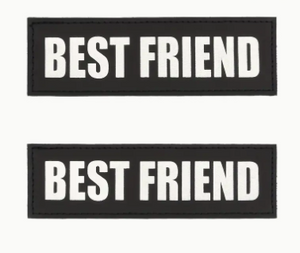 Velcro Tag for an Emotional Support Dog Vest - The label reads Best Friend - essa gear