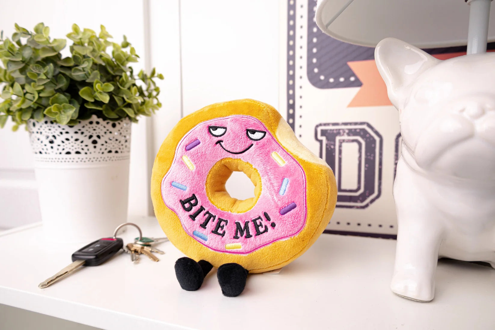 "Bite Me" Plush Donut | Punchkins | Novelty Plush