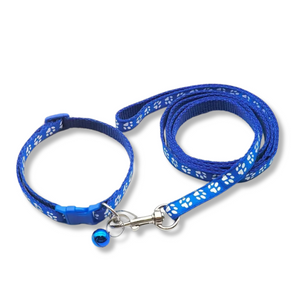 ESSA Gear - Blue Leash and Collar Set - Small size for your Plush dog or emotional support stuffed animal