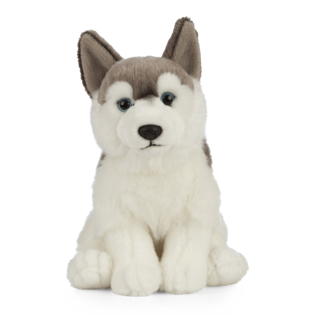 Ice King Bear Lifelike Siberian Husky Stuffed Animal - 14 Inch Realistic Plush Dog Toy, Standing Position