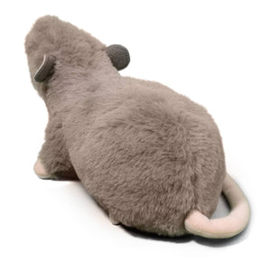 Plush toy resembling a cat on a white background