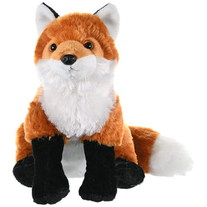 Plush fox toy by Wild Republic on a white background