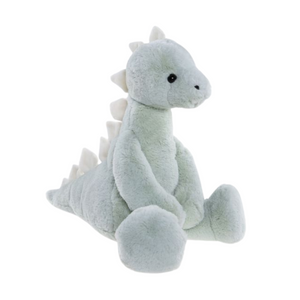 Plush dragon toy on a white background