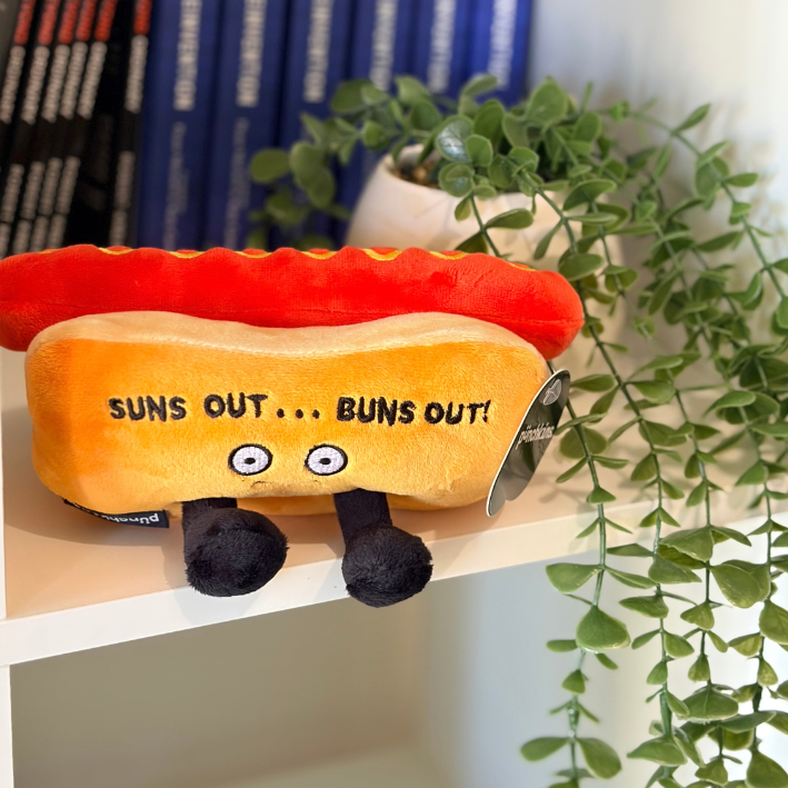 "Suns out, buns out" Hotdog | Punchkins | Novelty Plush