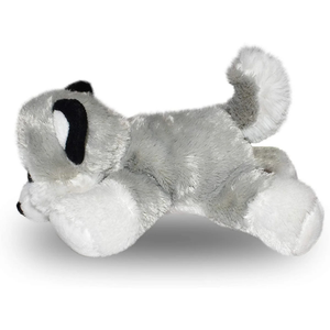 Plush toy dog on a white background