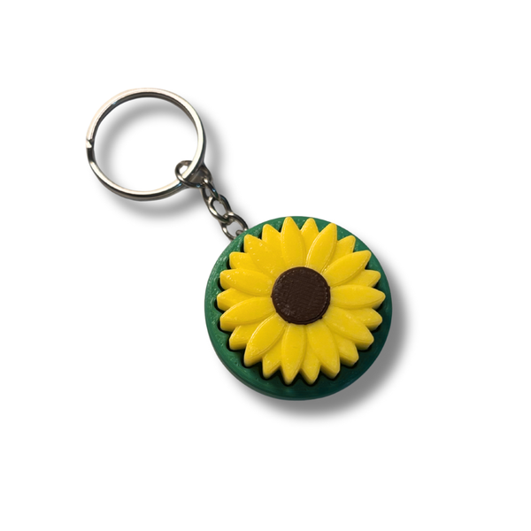 Sunflower Fidget Clicker | Keychain