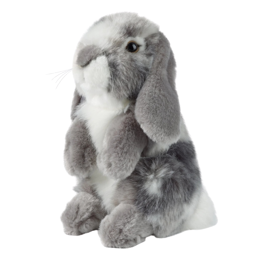 Grey Sitting Lop Rabbit | Living Nature | Plushie – Little Paws Plushies