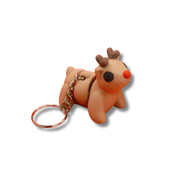 Christmas Fidget Keyring | Reindeer