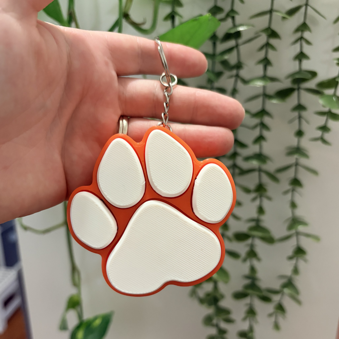 Large Paw Print Fidget Clicker | Assorted Colours