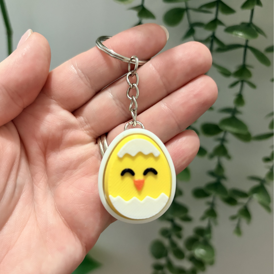 Easter Chicken Fidget Clicker | Key Chain
