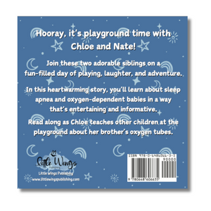 A Tale About My Brother's Tail - A children's picture book about sleep apnea and babies on oxygen - back cover