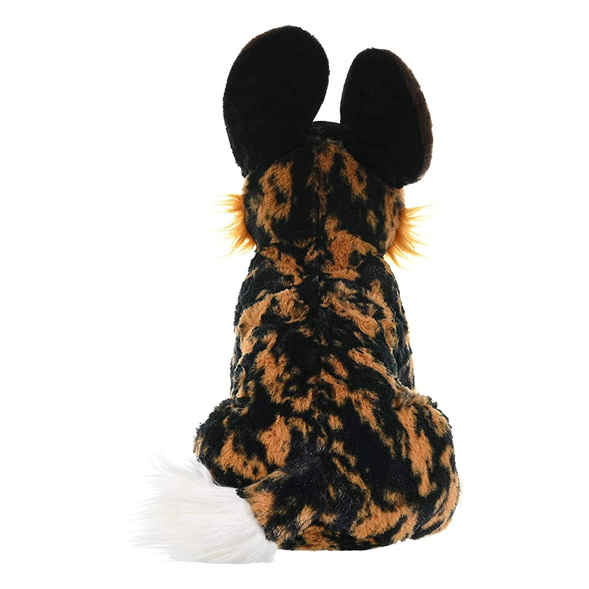 Plush toy with leopard print pattern on a white background