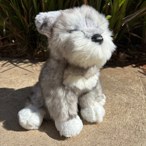 Arnold Schnauzer Douglas Dog front view plushie