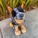 Australian Cattle Dog Plush Dog by Douglas Company front view