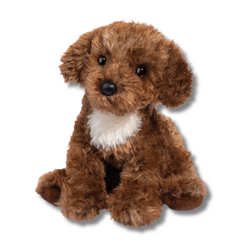 Darby Doodle Douglas Dog sitting front position 