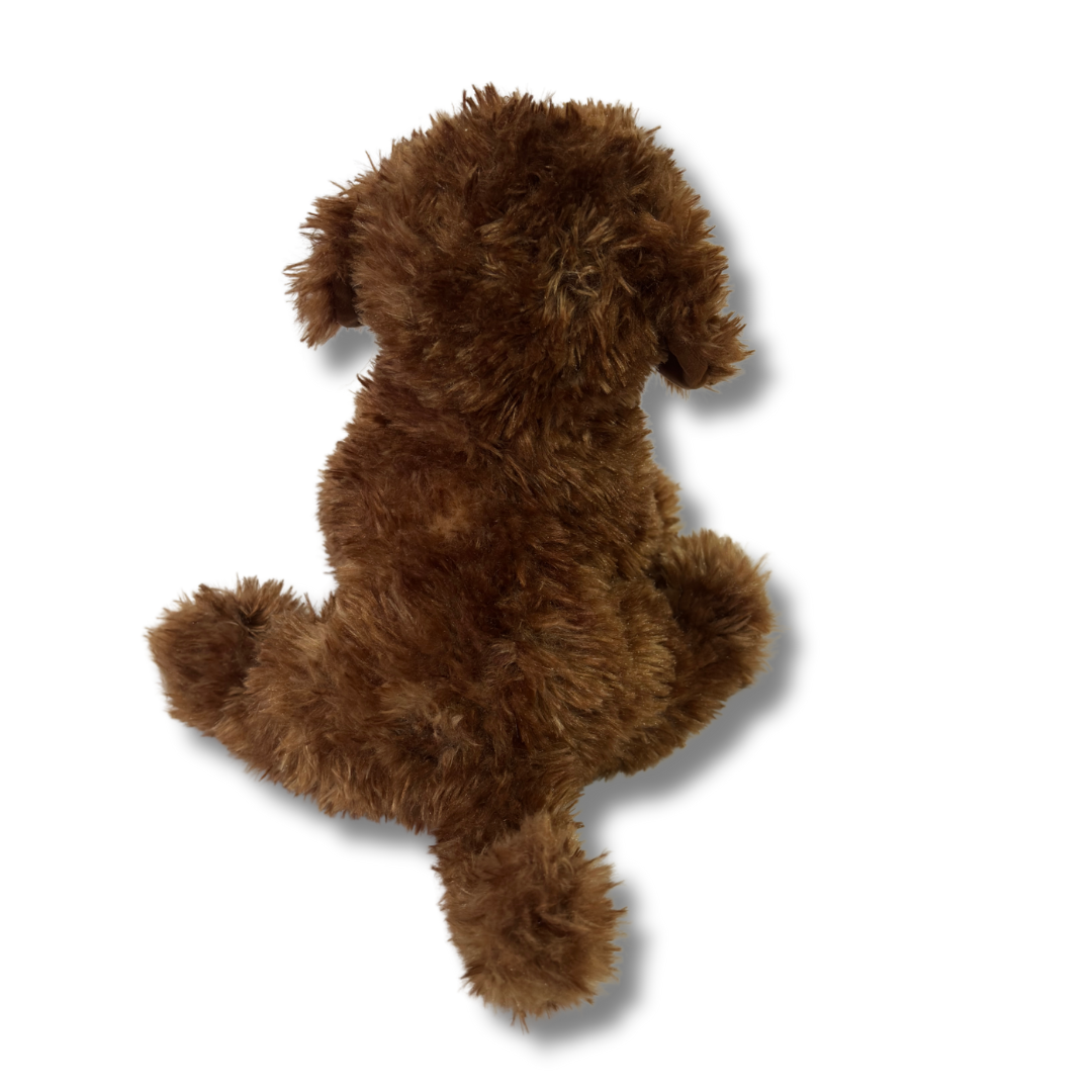 Darby Doodle emotional support stuffed animal plush toy back view
