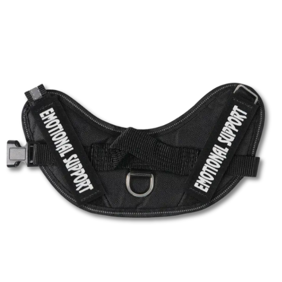 Emotional Support Dog Vest for your Emotional Support Stuffed Animal - Colour Black - ESSA Gear