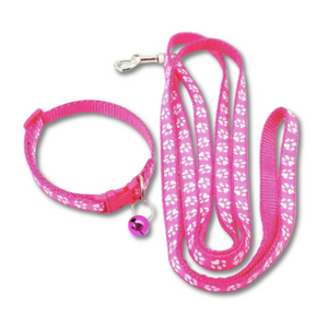ESSA Gear - Pink Leash and Collar Set - Small size for your Plush dog or emotional support stuffed animal