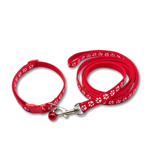 ESSA Gear - Red Leash and Collar Set - Small size for your Plush dog or emotional support stuffed animal