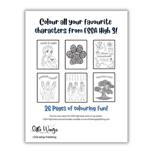 ESSA High 3 Colouring Book back cover