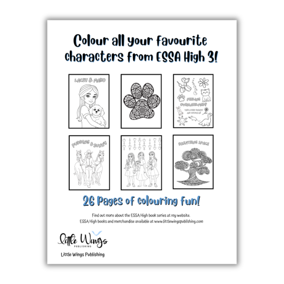ESSA High 3 Colouring Book back cover