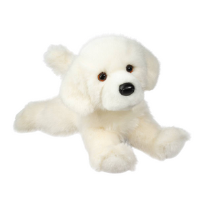 Everest White Retriever by Douglas Cuddle Toy lying down