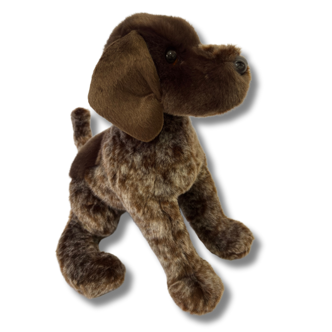 German Wolfgang Pointer plush by Douglas Dogs side view
