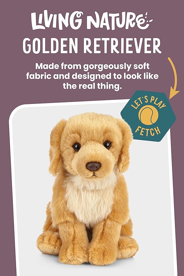 Golden Retriever Plush by Living Nature