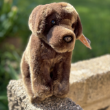 Chocolate Labrador - Emotional Support Stuffed Animal - ESSA - Living Nature - Plush dog