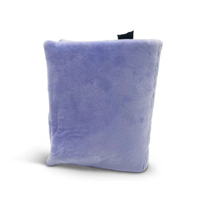 Purple pillow on a white background