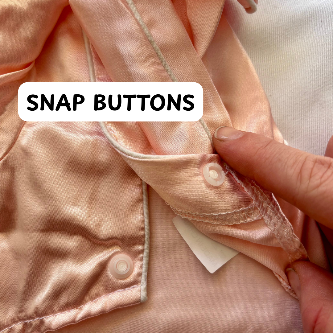 Snap buttons on cothing