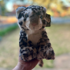 Snow Leopard Plush Living Nature emotional support stuffed animal