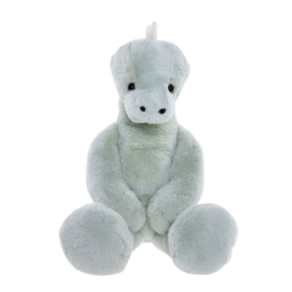 Plush toy dragon on a white background