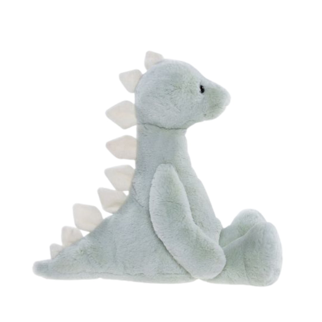 Plush dragon toy on a white background