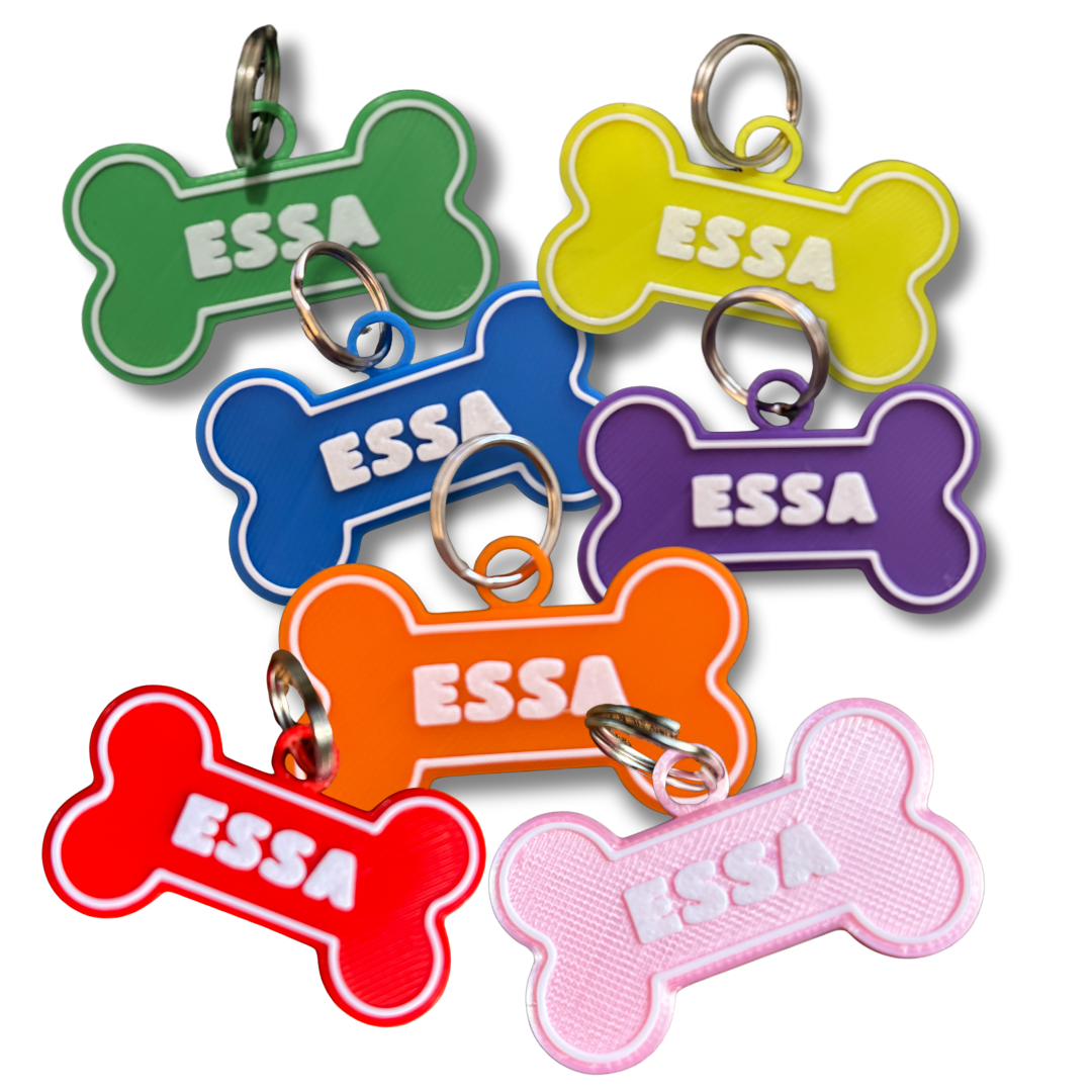Custom Name Dog Tag | Assorted Colours – Little Paws Plushies