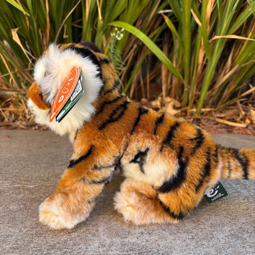 Tiger Plushie Living Nature side view