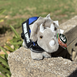 Triceratops dinosaur emotional support stuffed animal. Living Nature. ESSA gear. Non dog essa