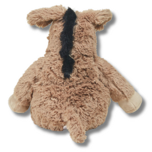 Warmies Donkey Heatbag back view of plush animal