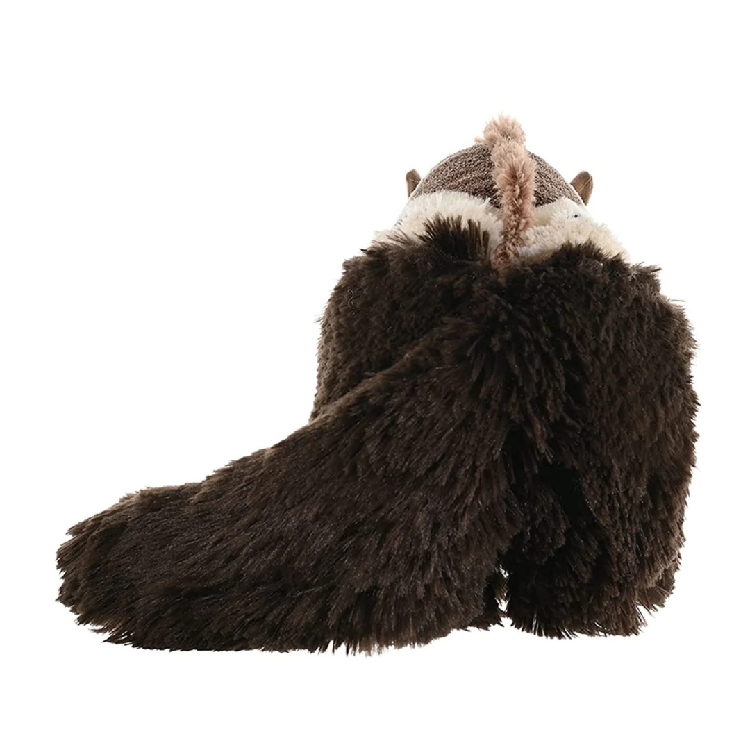 Plush toy sloth on a white background