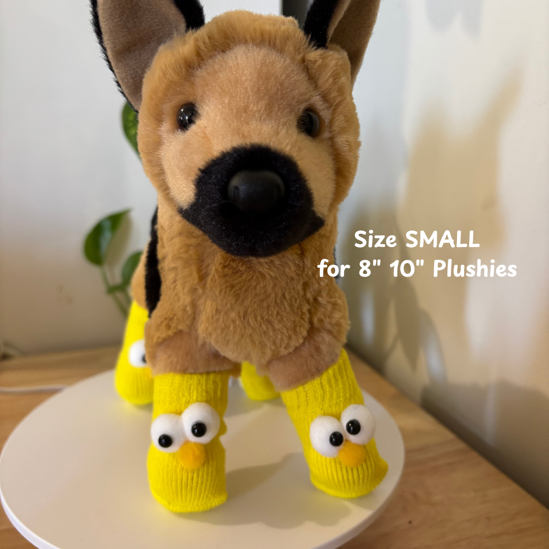 Yellow Anti Slip Cute Paw Socks