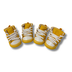 Plushie Shoes | Yellow & White