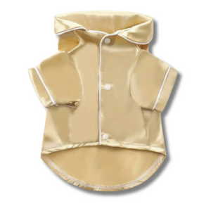 Yellow silk Dog pyjamas