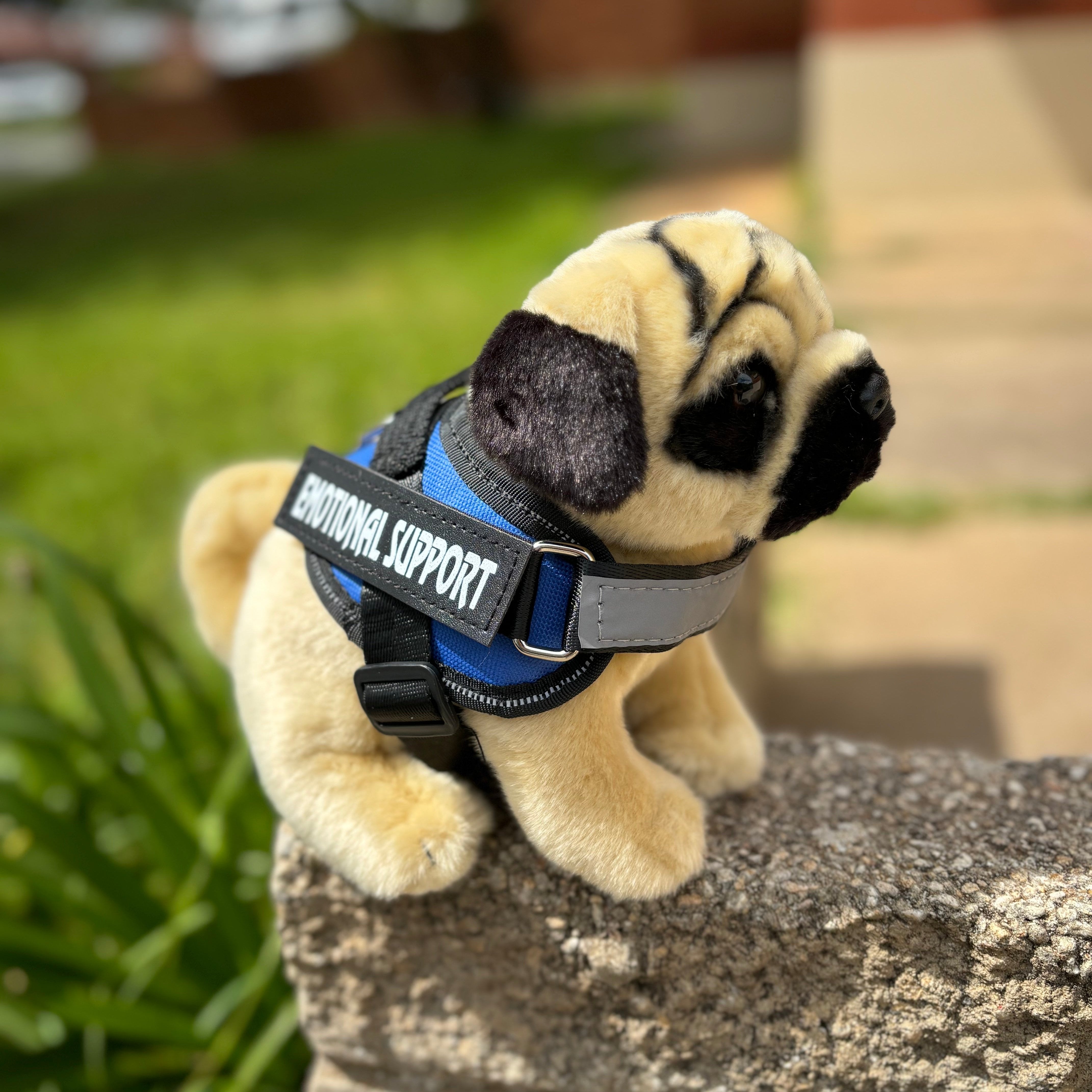 Emotional Support Stuffed Animal - ESSA - Living Nature - Pug Dog